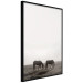 Wall Poster Morning Respite - landscape of horses in a field against bright sky 130273 additionalThumb 11