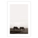 Wall Poster Morning Respite - landscape of horses in a field against bright sky 130273 additionalThumb 19