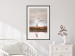 Poster Autumn Over the Lake - landscape of a white bird against a golden field 130373 additionalThumb 23