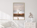 Poster Autumn Over the Lake - landscape of a white bird against a golden field 130373 additionalThumb 5