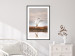 Poster Autumn Over the Lake - landscape of a white bird against a golden field 130373 additionalThumb 18