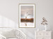 Poster Autumn Over the Lake - landscape of a white bird against a golden field 130373 additionalThumb 13