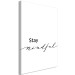 Canvas Art Print Stay Mindful (1 Part) Vertical 130773 additionalThumb 2