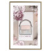 Wall Poster Elegant Handbag - feminine bag on a light background surrounded by flowers 131773 additionalThumb 14