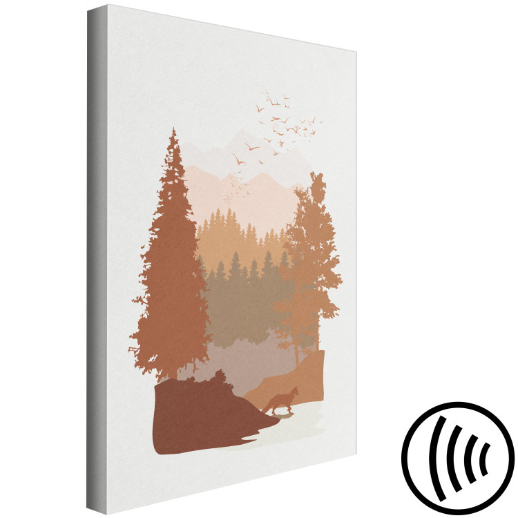 Canvas Autumn in the Mountains (1-piece) Vertical - landscape scenery in boho style 131873 additionalImage 6