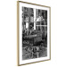 Poster Parisian Café - gray landscape of chairs and a table against the backdrop of a café 132273 additionalThumb 7