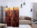 Room Divider Screen Manhattan Bird's Eye View (3-piece) - New York in warm colors 132673 additionalThumb 4