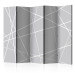 Room Divider Screen Modern Cobweb II - texture with uniform gray figures 133673
