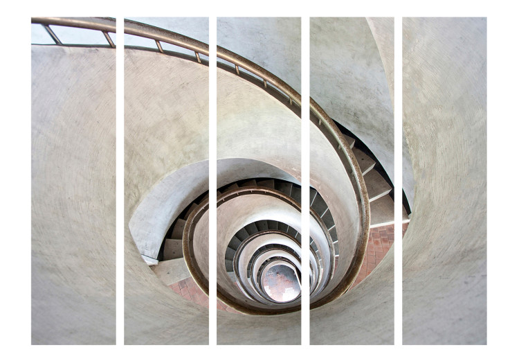 Room Divider White Spiral Stairs II - long and winding concrete staircase 133773 additionalImage 3