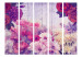 Room Divider Floral Memory II - flowers on a background of wooden boards with inscriptions 133973 additionalThumb 3