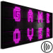 Canvas Print The end of the game - Neon Game Over inscription 135473 additionalThumb 6
