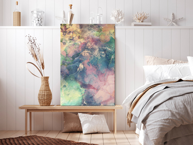 Canvas Art Print Colorful minerals - abstract pattern inspired by stones 135573 additionalImage 3