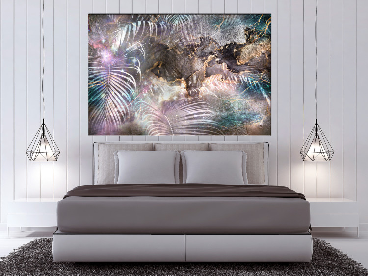 Canvas Art Print In the Enchanted Jungle (1-piece) Wide - plant abstraction 137873 additionalImage 3