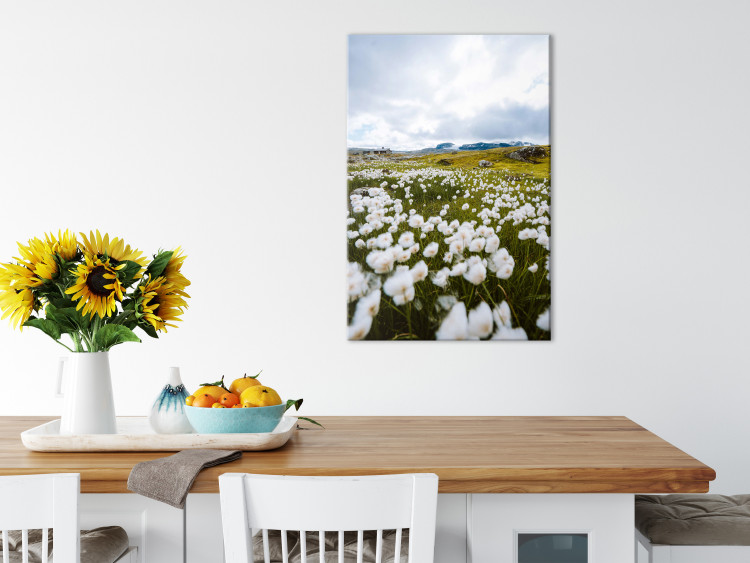 Canvas Art Print Meadow in the North (1-piece) Vertical - spring landscape with flowers 138773 additionalImage 3