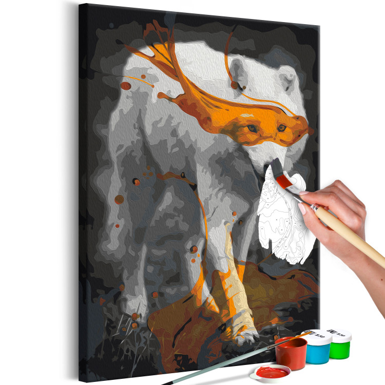 Paint by Number Kit White Wolf and Orange Juice 142573 additionalImage 7