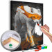 Paint by Number Kit White Wolf and Orange Juice 142573