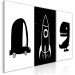Canvas Print Boy's Set (3-piece) - black and white composition for children 143473 additionalThumb 2