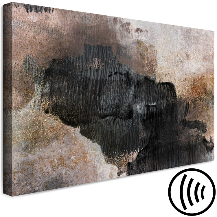 Canvas Beige Sanctuary (1-piece) - abstraction with a touch of black 143873 additionalImage 6