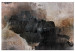 Canvas Beige Sanctuary (1-piece) - abstraction with a touch of black 143873