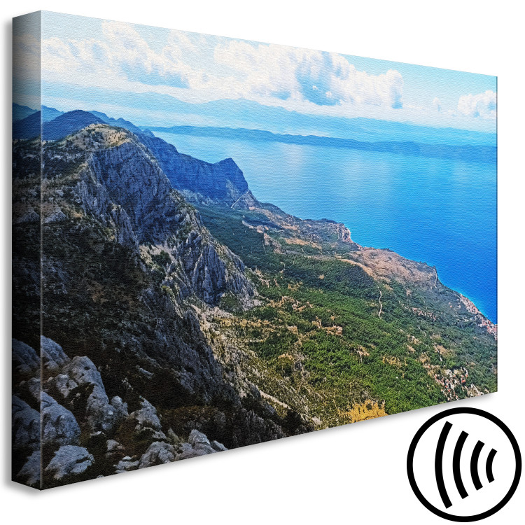 Canvas Sunny Croatia (1-piece) - landscape with a view of the sea and rocks 144973 additionalImage 6