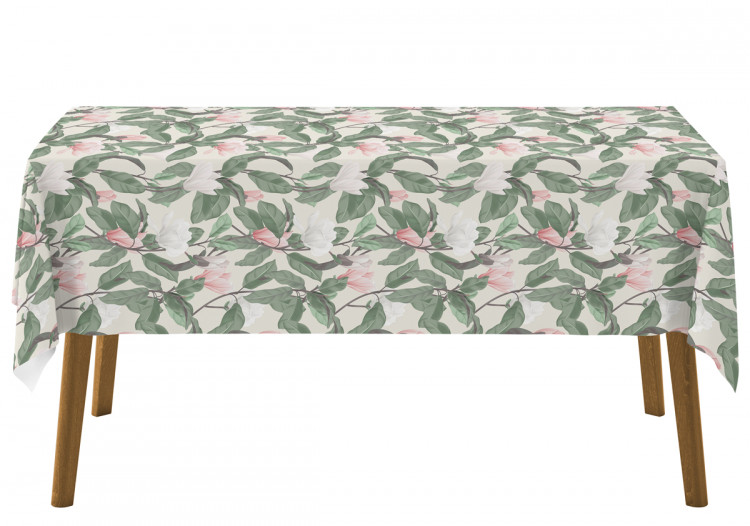 Tablecloth Gentle magnolias - subtle floral pattern in cottagecore style 147273 additionalImage 4