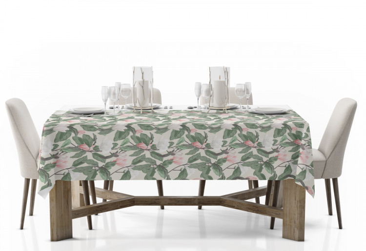Tablecloth Gentle magnolias - subtle floral pattern in cottagecore style 147273 additionalImage 2