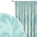 Decorative Curtain Ficus refreshment - a botanical glamour composition with white pattern 147673