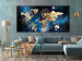 Canvas Print Abstract Map - World With Klimt Accent With Stars 148473 additionalThumb 3