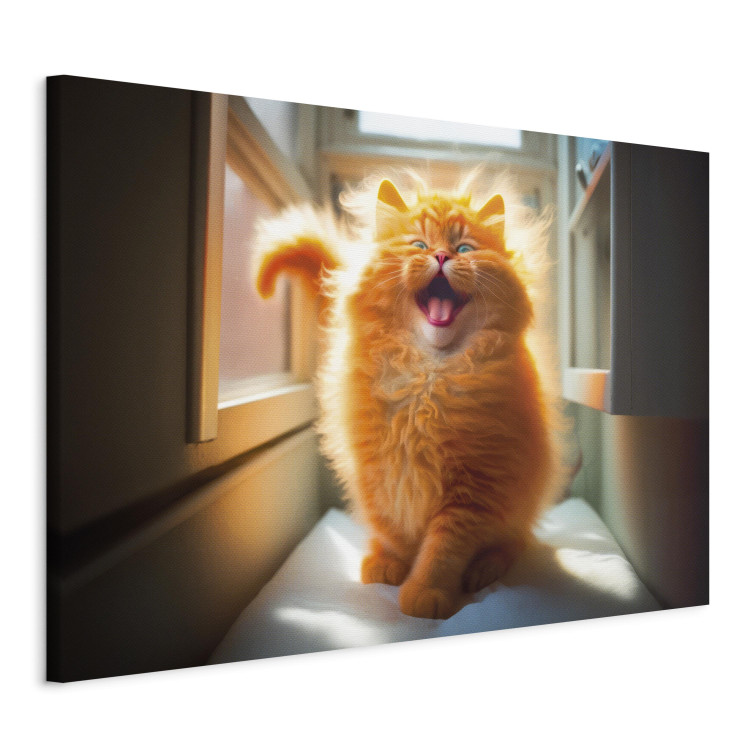Canvas AI Norwegian Forest Cat - Smiling Red Animal With Long Hair - Horizontal 150173 additionalImage 2