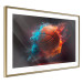 Wall Poster Accurate Throw - Basketball Ball in Orange-Blue Dust 150773 additionalThumb 3