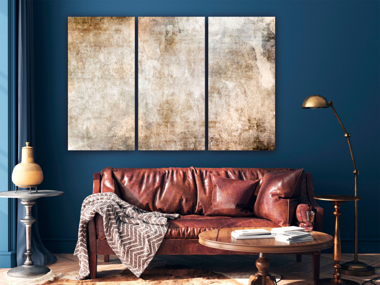 Canvas Print Rust Texture - Textural Abstraction in Shades of Pastel Brown 151773 additionalImage 3