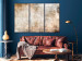 Canvas Print Rust Texture - Textural Abstraction in Shades of Pastel Brown 151773 additionalThumb 3