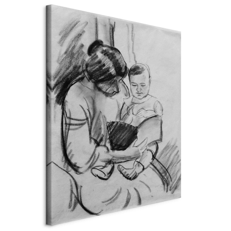 Art Reproduction Mutter mit Kind, lesend (Elisabeth und Walterchen)  152073 additionalImage 2