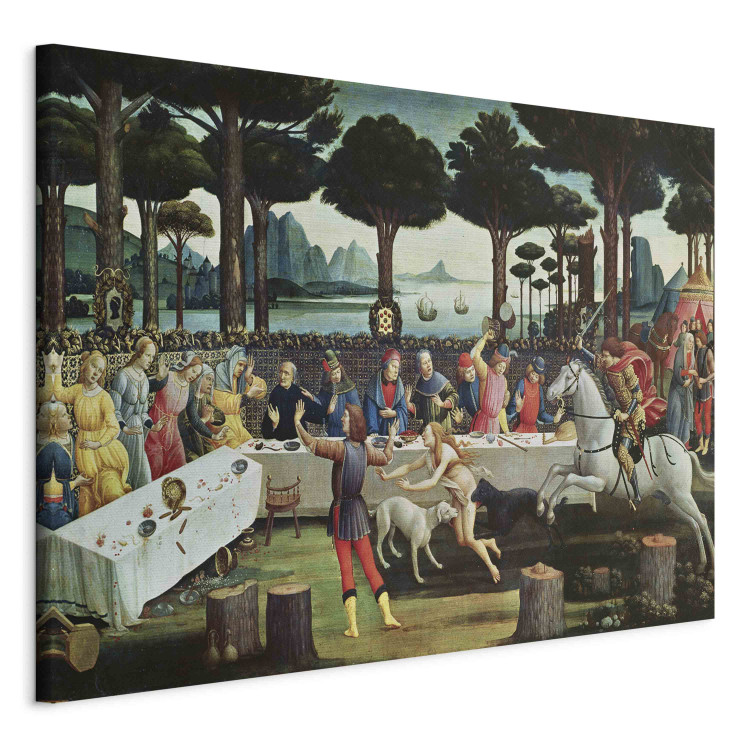 Reproduction Painting The Story of Nastagio degli Onesti: Nastagio Arranges a Feast at which the Ghosts Reappear 157673 additionalImage 2