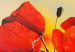 Canvas Art Print Morning Among Poppies (1-piece) - Red flowers on a blurred background 48573 additionalThumb 2