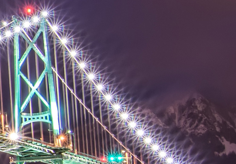 Canvas Print Lions Gate Bridge in Vancouver at night 50573 additionalImage 4