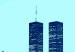 Canvas Print Twin Towers in azure blue 58373 additionalThumb 3