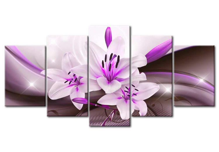 Print On Glass Violet Desert Lily [Glass] 92373 additionalImage 2