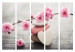 Room Divider Zen Flowers II - heart-shaped colorful stones and pink plants 96073 additionalThumb 7