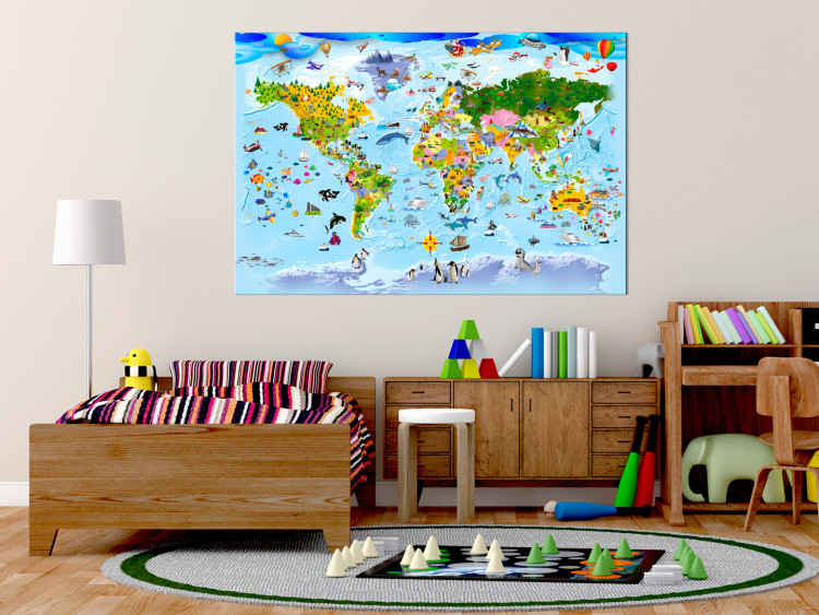 Cork Pinboard Children's Map: Colourful Travels [Cork Map] 97573 additionalImage 3