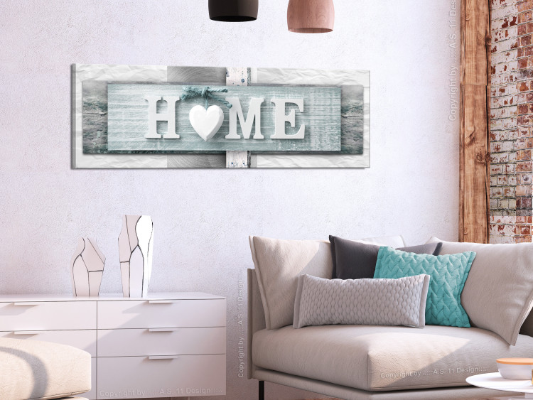 Canvas Art Print Home with a Heart 106783 additionalImage 3
