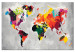 Paint by Number Kit World Map (Bright Colours) 107483 additionalThumb 6