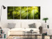 Canvas Print In the Sunlight (5-part) Narrow - Enchanting Green Forest Landscape 108083 additionalThumb 3