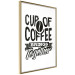 Poster Cup of Coffee Brings Together - black and white text and a coffee bean 114683 additionalThumb 8
