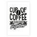 Poster Cup of Coffee Brings Together - black and white text and a coffee bean 114683 additionalThumb 25