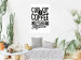 Poster Cup of Coffee Brings Together - black and white text and a coffee bean 114683 additionalThumb 17