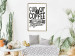 Poster Cup of Coffee Brings Together - black and white text and a coffee bean 114683 additionalThumb 7