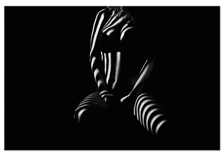 Canvas Shadow of Femininity (1-part) - Silhouette in Black and White 114983