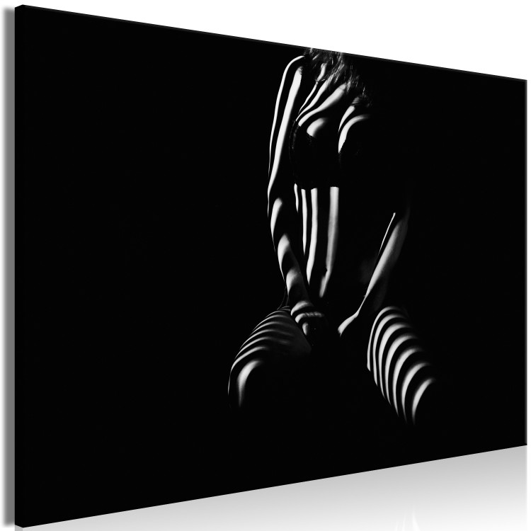 Canvas Shadow of Femininity (1-part) - Silhouette in Black and White 114983 additionalImage 2