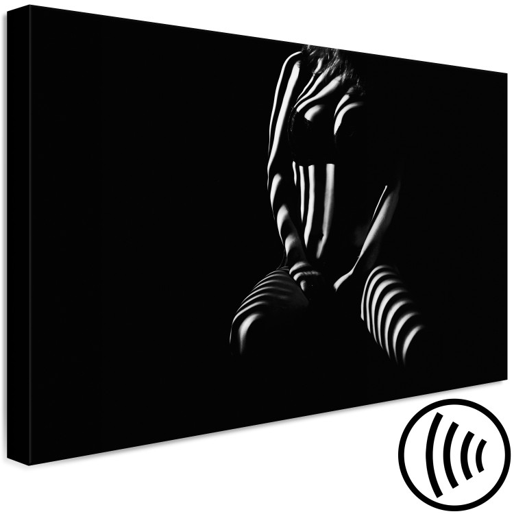 Canvas Shadow of Femininity (1-part) - Silhouette in Black and White 114983 additionalImage 6
